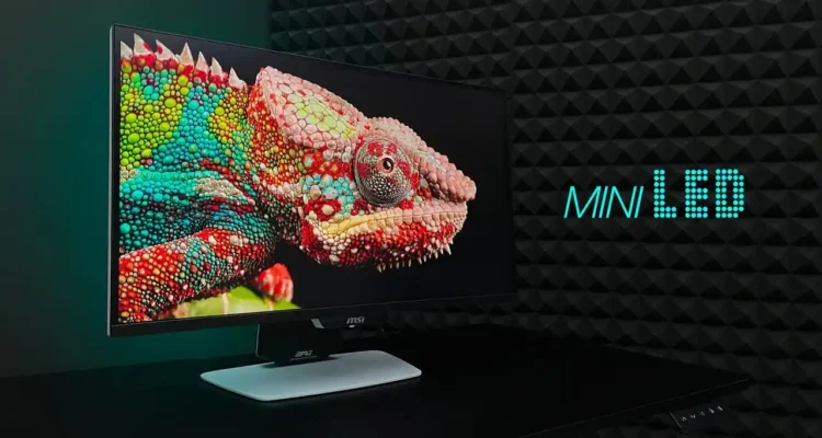 Monitor Gaming Mini LED, Layar Terang Kontras Tinggi