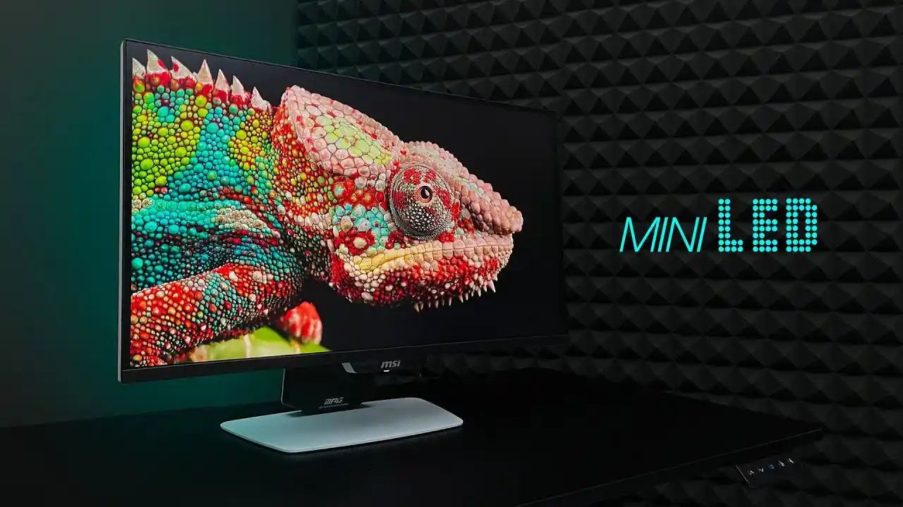 Monitor Gaming Mini LED, Layar Terang Kontras Tinggi